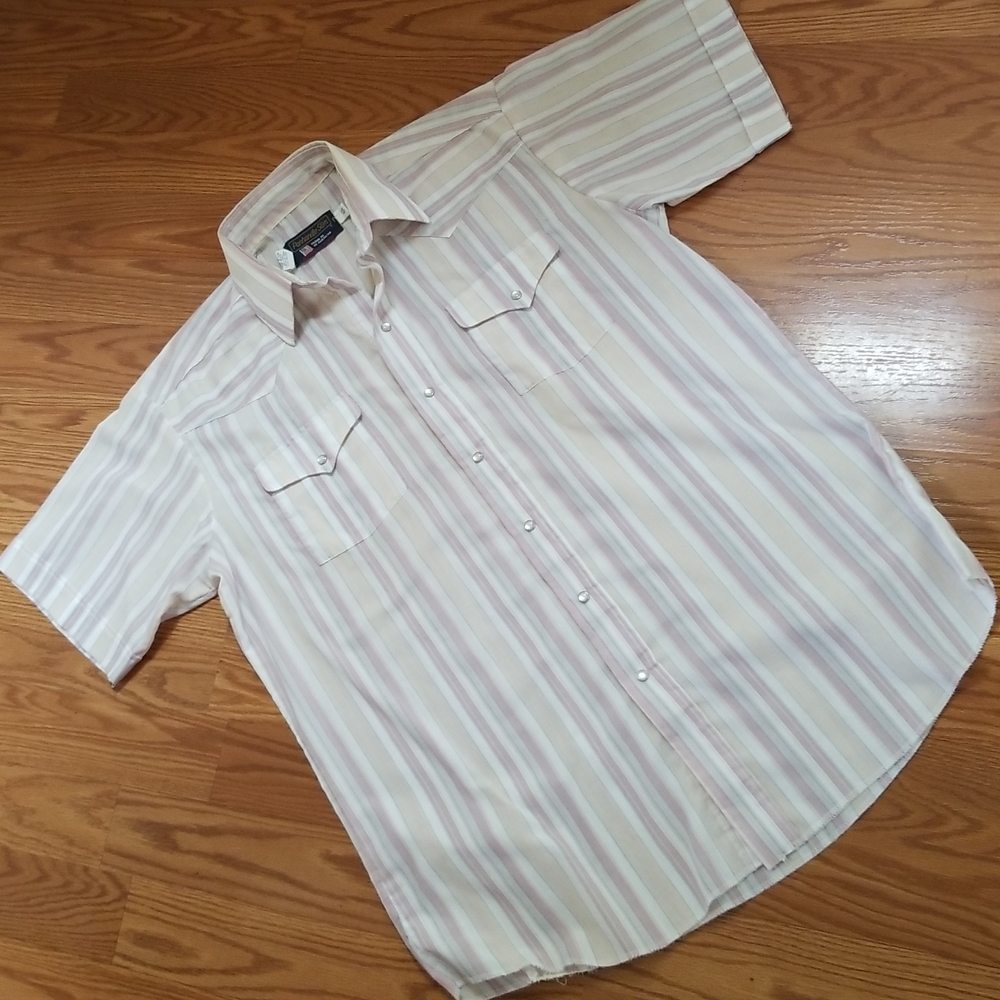 Vintage 70s panhandle slim snap down shirt‎ 16 1/2